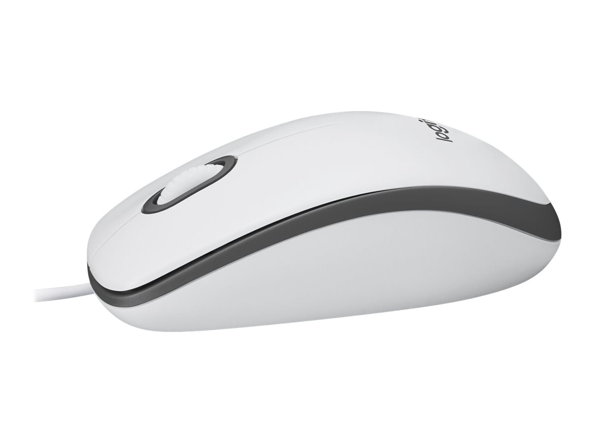  Logitech Mouse M100 (910-006764), White