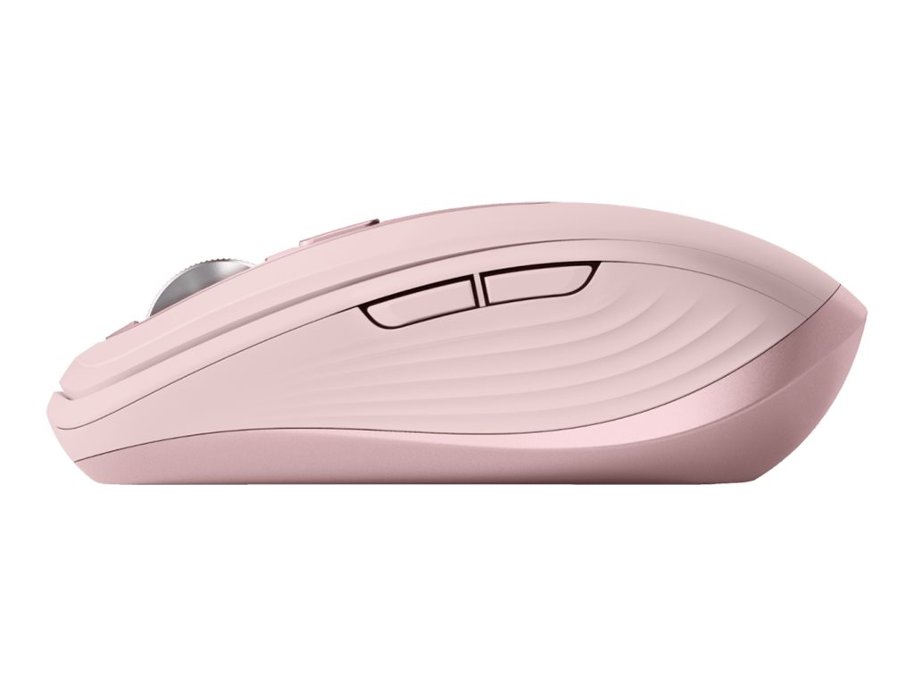  Logitech MX Anywhere 3S Mouse - RF Wireless + Bluetooth, Laser, 8000 DPI, Rose