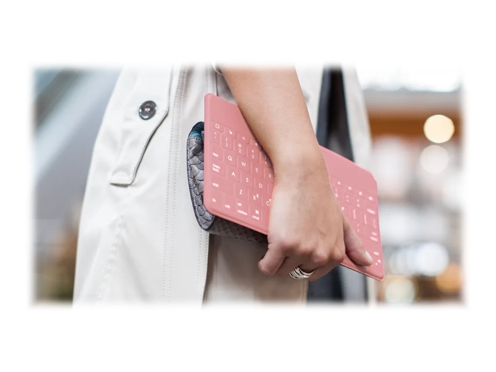 LOGI Keys-To-Go Keyboard Case blush US