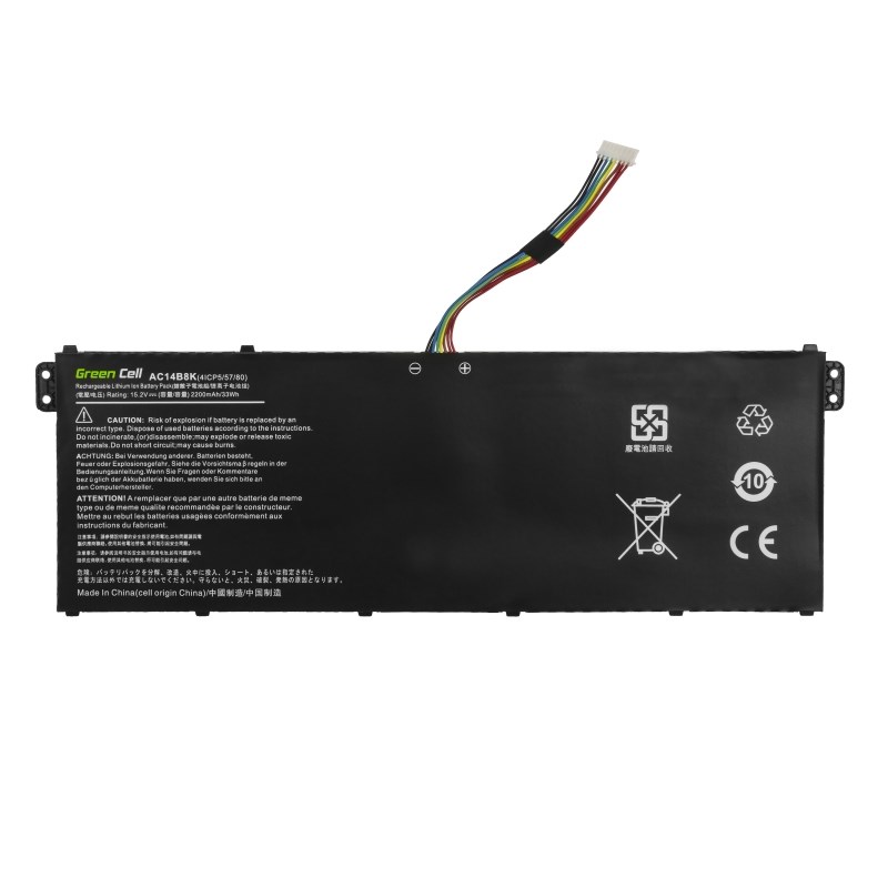 Green Cell AC72 laptop spare part Battery