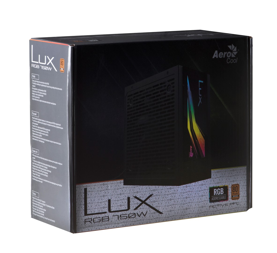 Aerocool Lux RGB 750W power supply unit Black