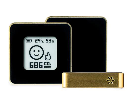 AIRVALENT SMART HOME AIR QUALITY SENSOR/GOLD/BLACK AIRV-ELEG