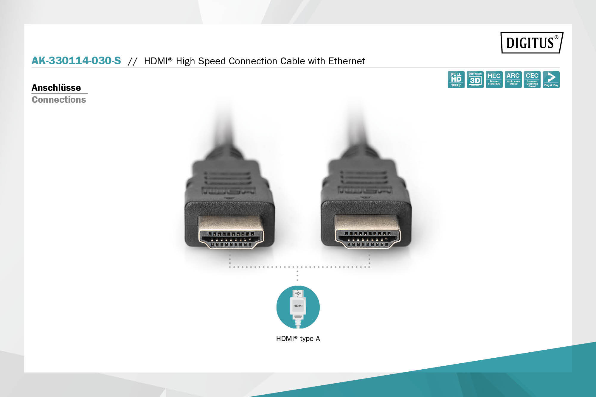 ASSMANN HDMI Standard connection cable