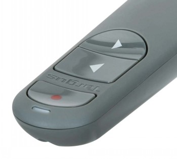 Targus EcoSmart Antimicrobial ControlPlus Wireless Presenter, Grey, Depth 23 mm, Height 131 mm, PCR, Width 37 mm