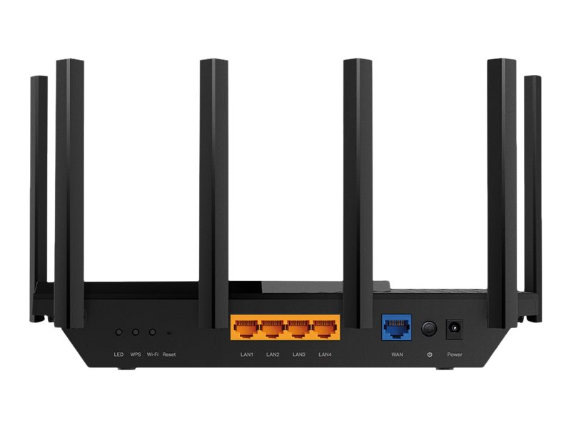 AXE5400 Tri-Band Gigabit Wi-Fi 6E Router, Archer AXE75, 802.11ax, 10/100/1000 Mbit/s, Ethernet LAN (RJ-45) ports 4, Mesh Support Yes, MU-MiMO No, No mobile broadband, Antenna type External, 1