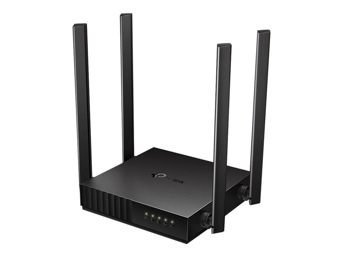 Dual Band Router, Archer C54, 802.11ac, 300+867 Mbit/s, 10/100 Mbit/s, Ethernet LAN (RJ-45) ports 4, Mesh Support No, MU-MiMO Yes, No mobile broadband, Antenna type 4xFixed