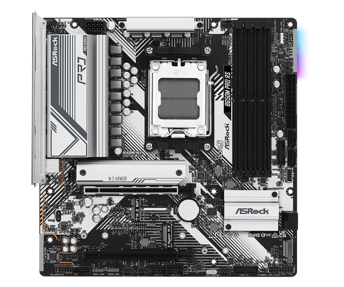 ASROCK B650M PRO RS AM5 mATX 4x DDR5