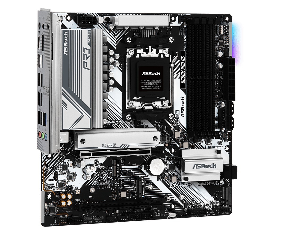 ASROCK B650M PRO RS AM5 mATX 4x DDR5