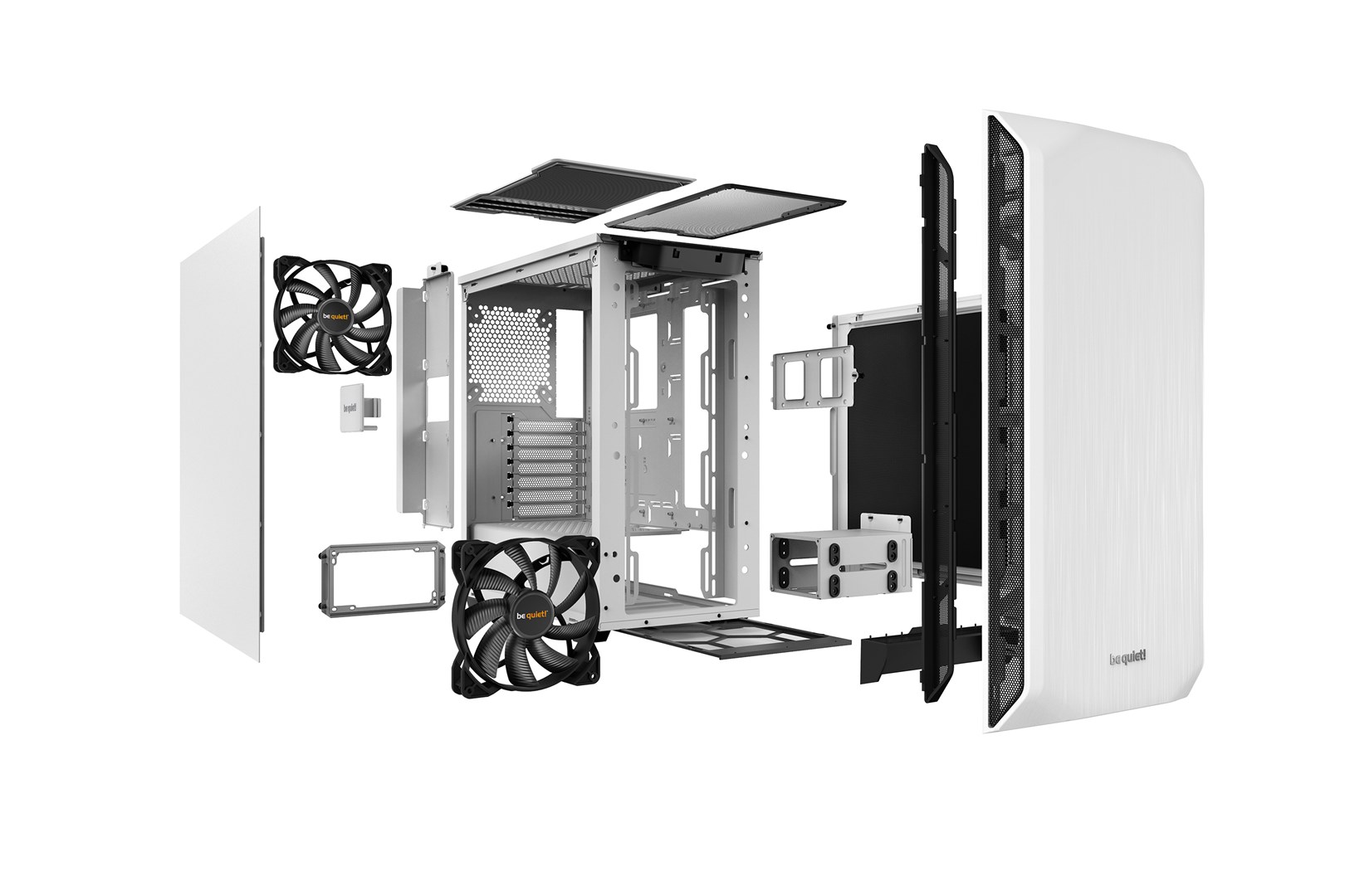 BE QUIET Case, Pure Base 500 White, MidiTower, Not included, ATX, MicroATX, MiniITX, Colour White, BG035