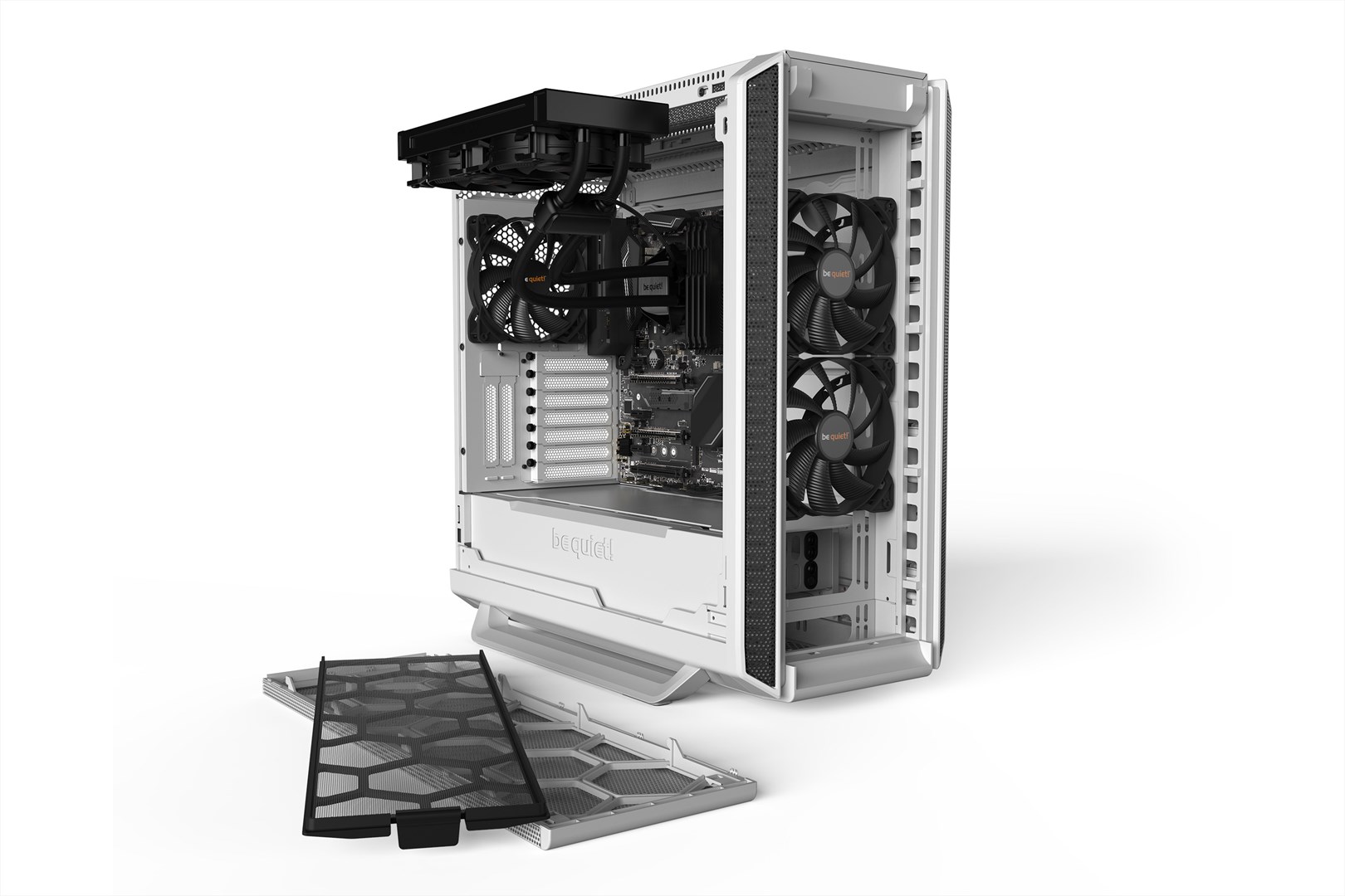 BE QUIET Case, Silent Base 802 Window White, MidiTower, Not included, ATX, EATX, MicroATX, MiniITX, Colour White, BGW40