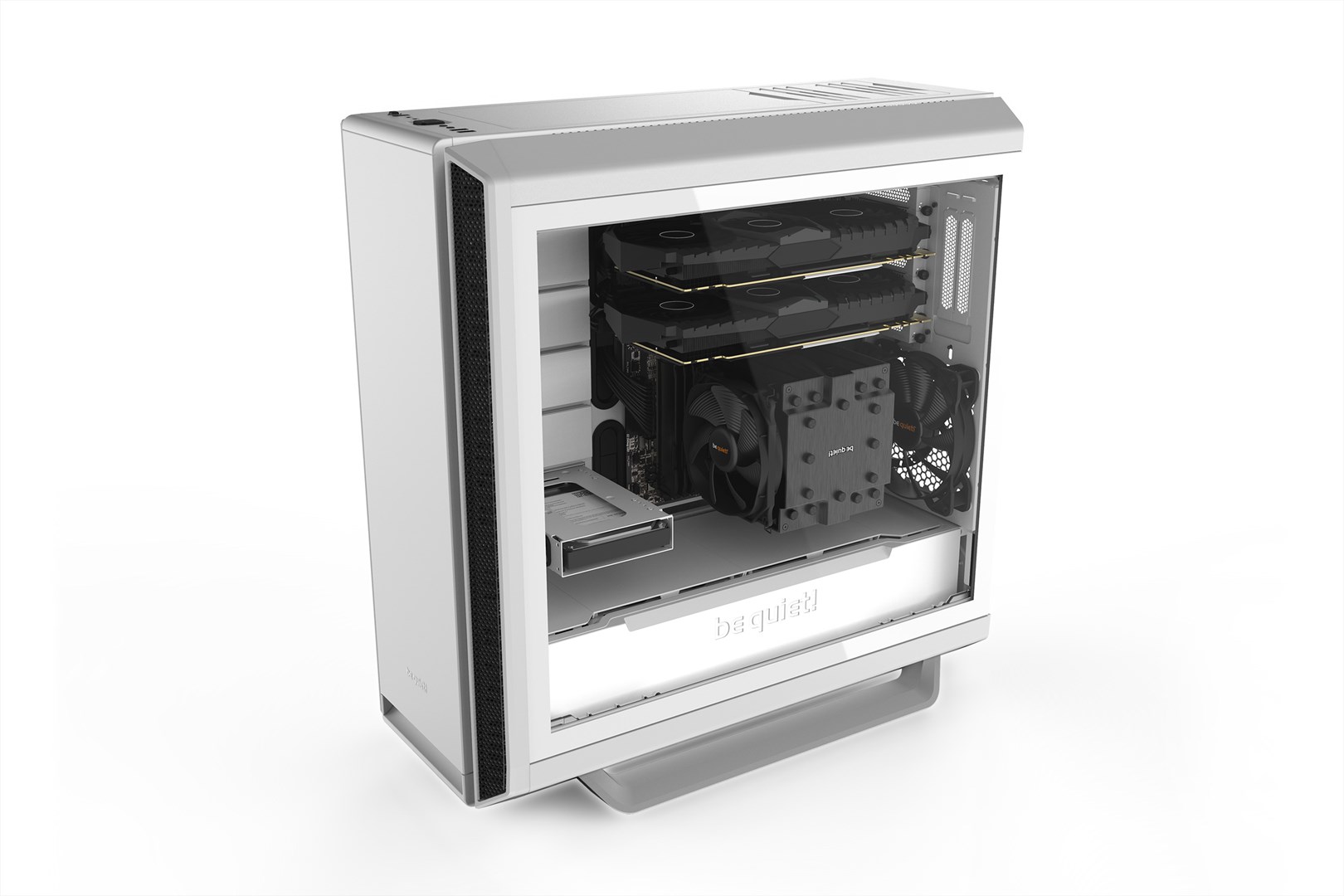 BE QUIET Case, Silent Base 802 Window White, MidiTower, Not included, ATX, EATX, MicroATX, MiniITX, Colour White, BGW40