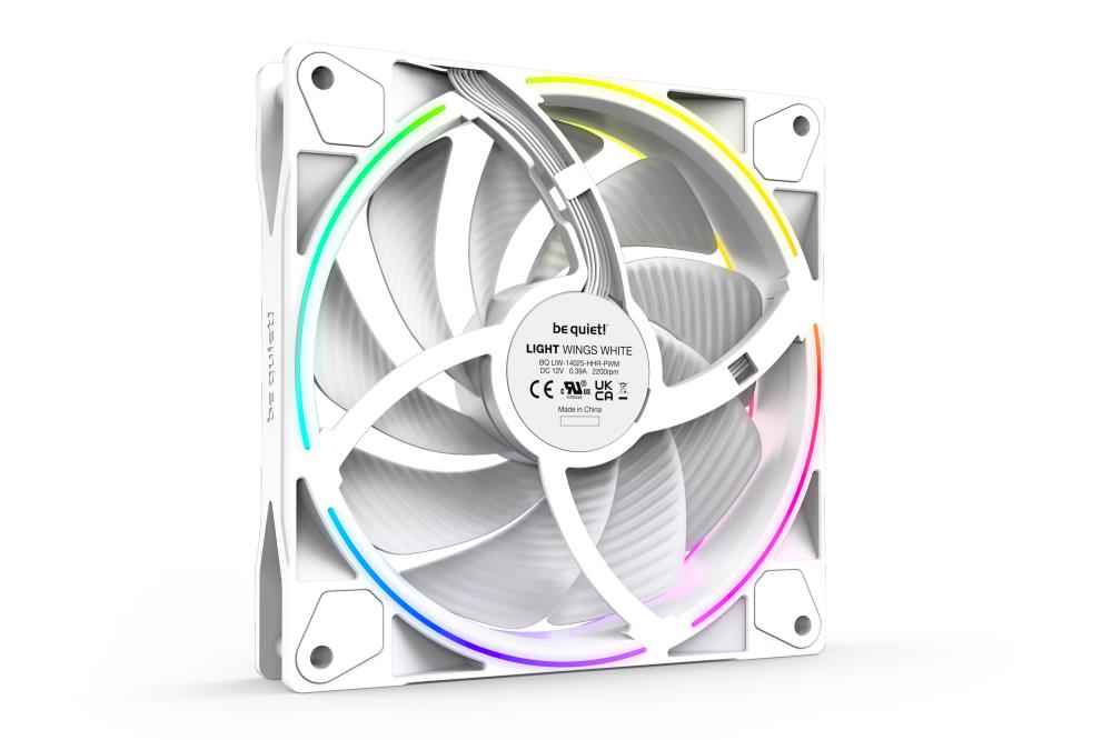 BE QUIET CASE FAN 140MM LIGHT WINGS PWM/WHITE HIGH-SP. BL103