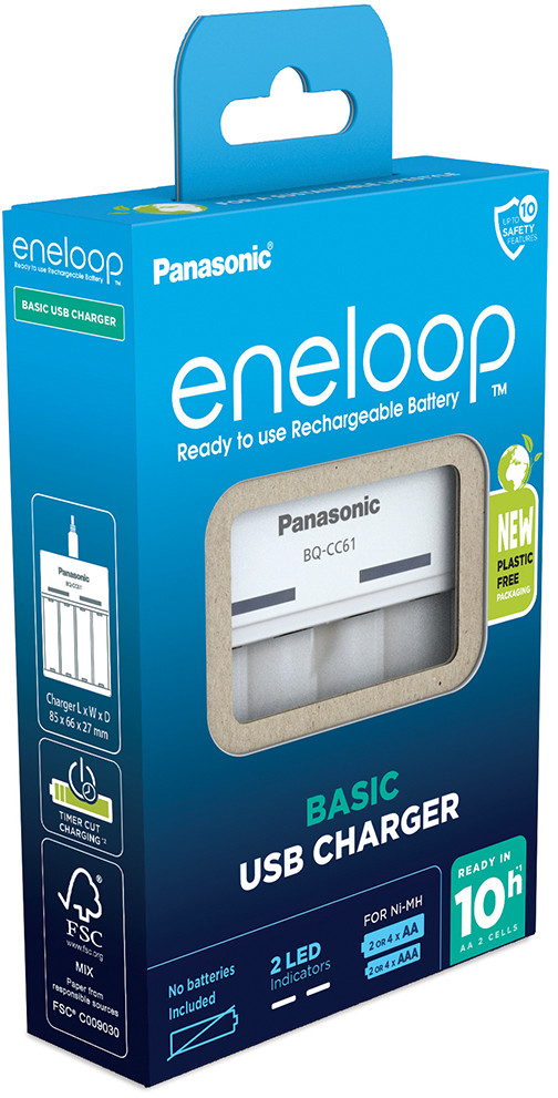 Panasonic,  Akulaadija, ENELOOP BQ-CC61USB, AA/AAA