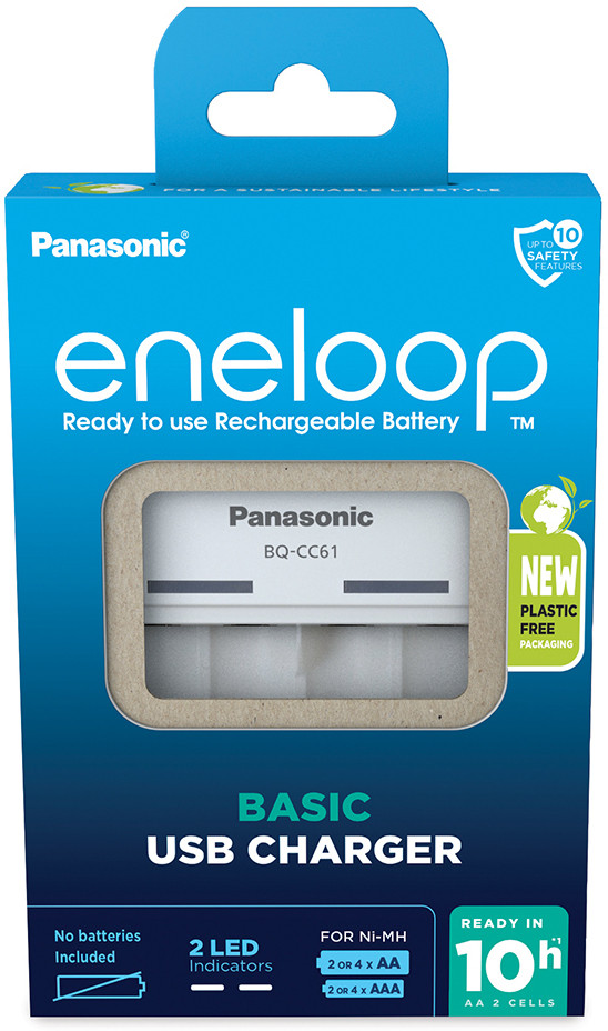 Panasonic,  Akulaadija, ENELOOP BQ-CC61USB, AA/AAA