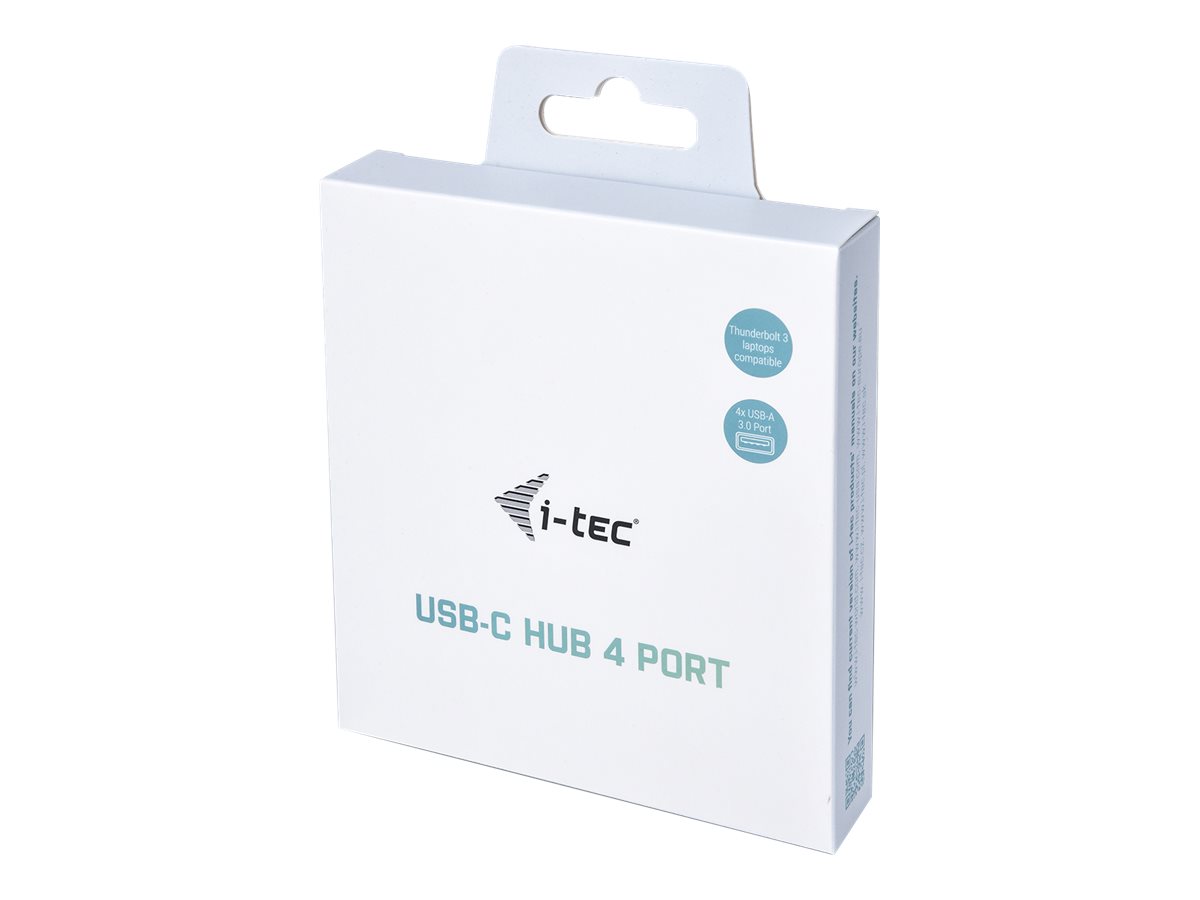 i-tec Metal C31HUBMETAL403 jaotur USB 3.2 Gen 1 (3.1 Gen 1) Type-C 5000 Mbit/s Hall