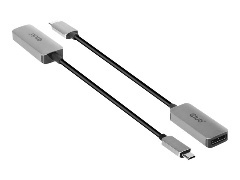 CLUB3D CAC-1567 USB-graafikaadapter 7680 x 4320 pikslit Must, Hõbe