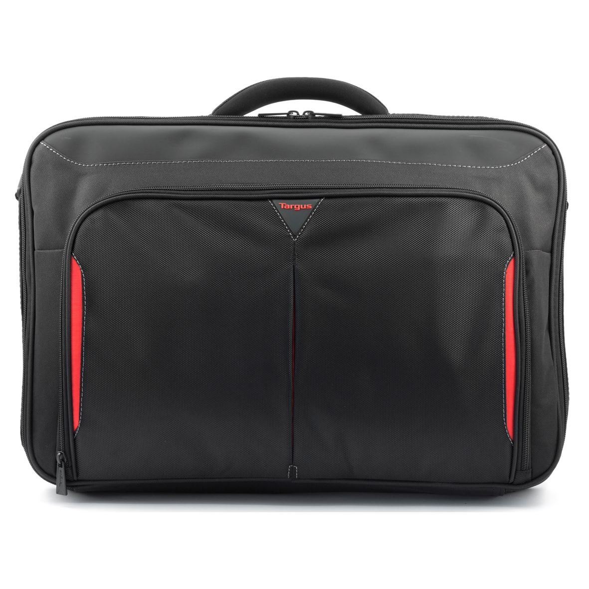 Targus, CN418EU, Clamshell Laptop Bag, Briefcase, Black/Red, 17-18 ", Shoulder strap