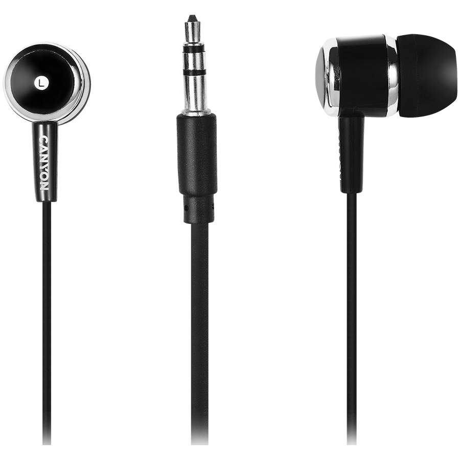 CANYON  headphones EPM-01 Mic 1.2m Black