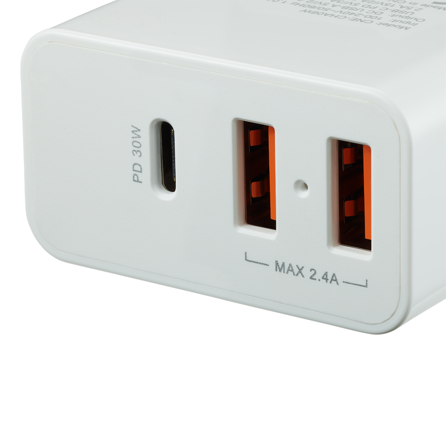 CANYON  charger H-08 PD 30W USB-C 2USB-A White