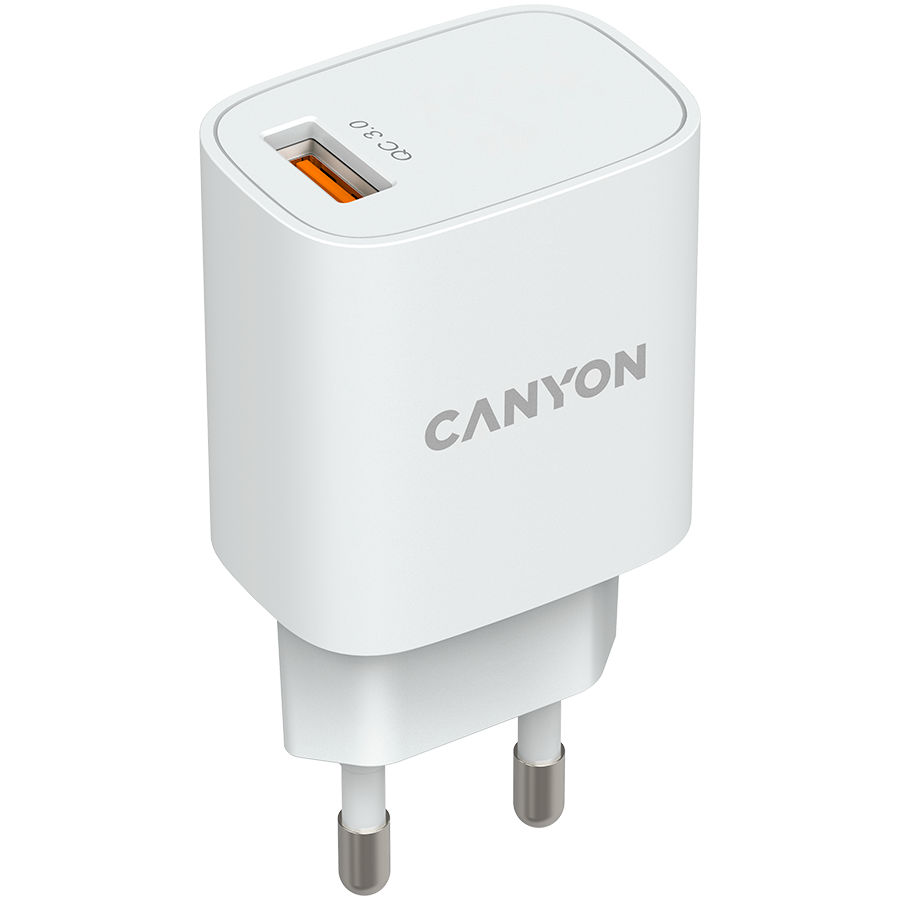 CANYON  charger H-18-01 QC 3.0 18W USB-A White