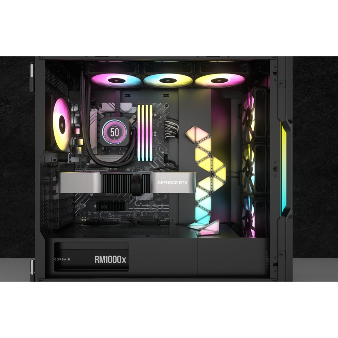 Corsair, iCUE H150i ELITE LCD XT, Black, Intel, AMD, CPU Liquid Cooler