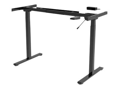 Desk frame, 71.5 - 121.5 cm, Maximum load weight 70 kg, Black