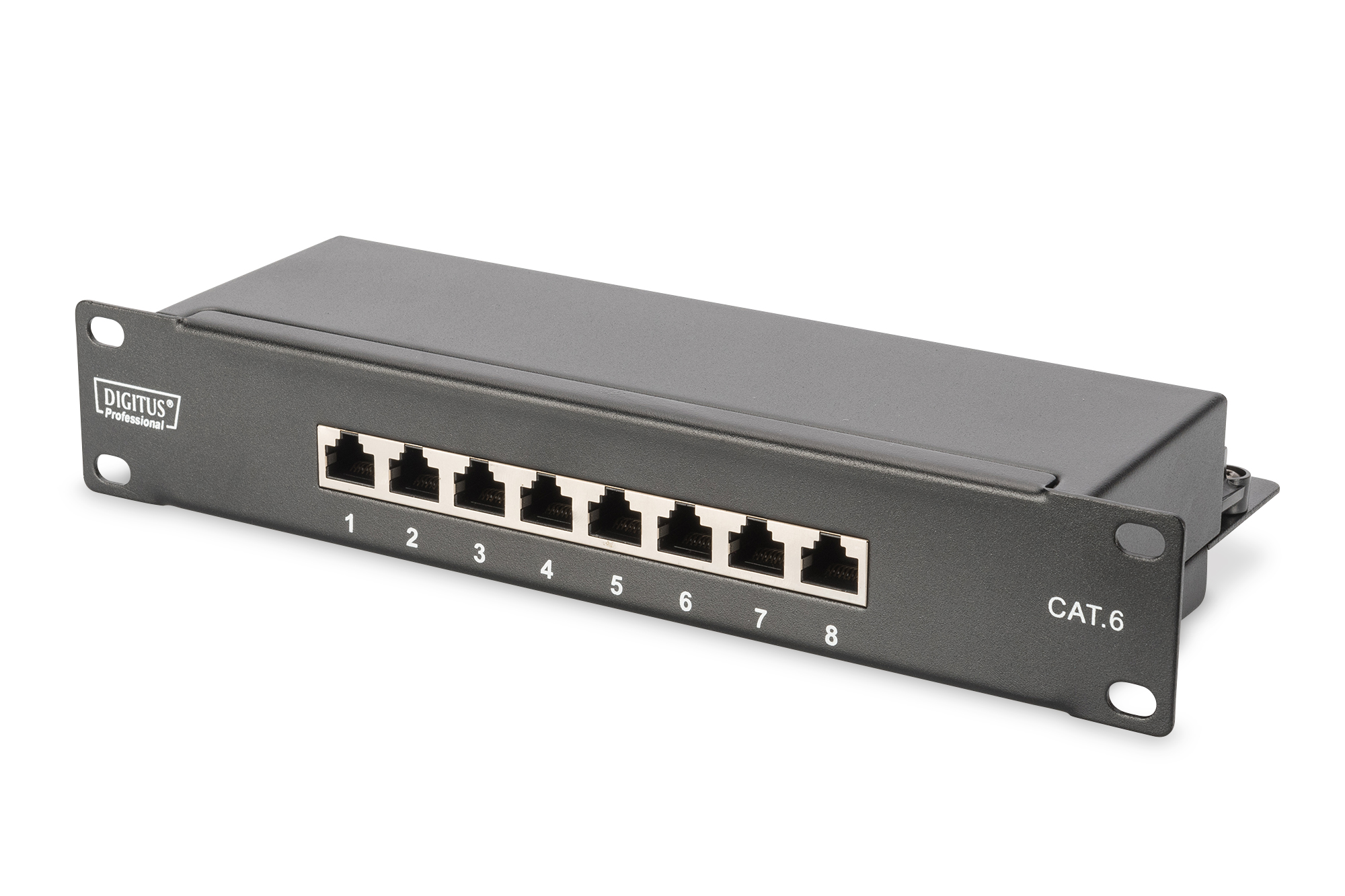 Digitus 10" Network Set, 6U cabinet, shelf, PDU, 8-port switch, CAT 6 patch panel, Grey, Digitus, Network Set, DN-10-SET-1, The 254 mm (10") network set from DIGITUS is the ideal all-round solution for building up a compact network, for example at home or in small offices. Perfectly coordinated DIGITUS components guarantee full usability with structured IT cabling. Package content: 1x wall mounting cabinet, 1x shelf, 1x power strip, 1x network switch, 1x patch panel