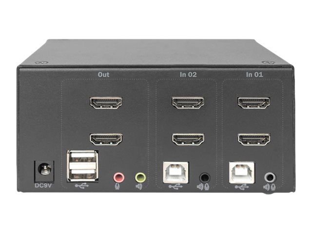 DIGITUS KVM Switch 2x2 HDMI 2-Port