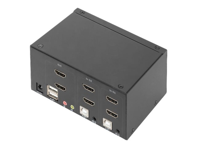 DIGITUS KVM Switch 2x2 HDMI 2-Port