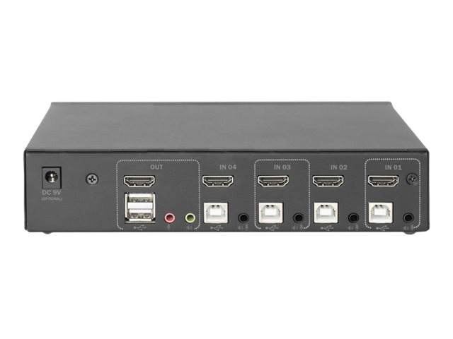 DIGITUS KVM Switch 2x1 HDMI 4-Port