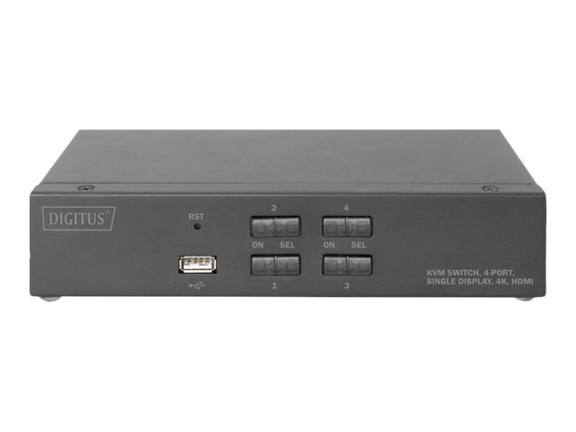 DIGITUS KVM Switch 2x1 HDMI 4-Port