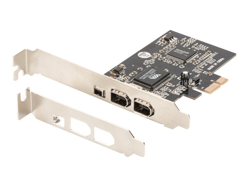 Digitus, IEEE 1394a Interface Card, PCI express, 4 Port 1x ext. 1394mini, 2x ext./1x int. 1394a Ports, DS-30201-5