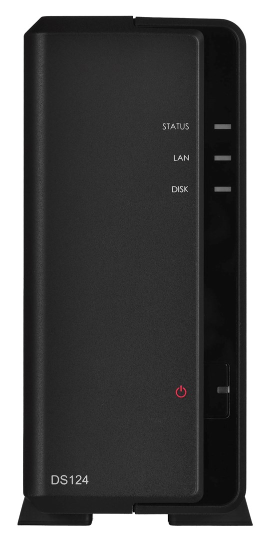 Synology, Tower NAS, DS124, up to 1 HDD/SSD, Realtek, RTD1619B, Processor frequency 1.7 GHz, 1 GB, DDR4