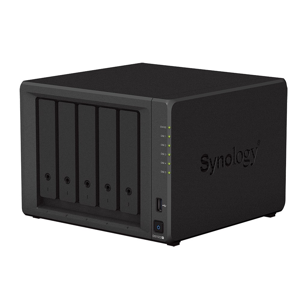 Synology, DiskStation, DS1522+ 5-bay, AMD Ryzen, R1600, Processor frequency 2.6 GHz, 8 GB, DDR4