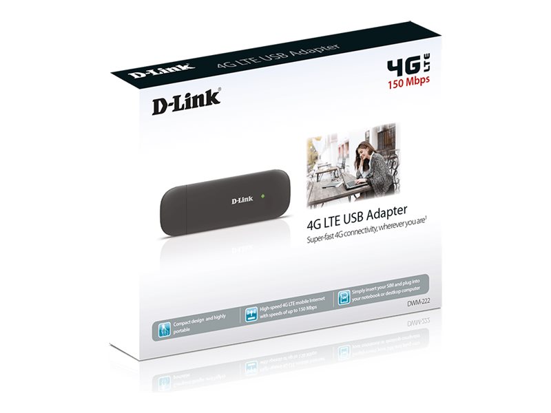 D-Link 4G LTE USB Adapter, DWM-222