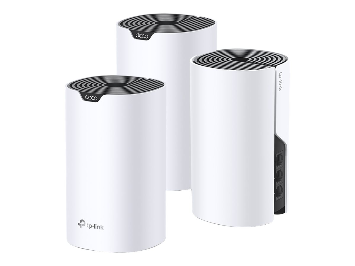 AC1900 Whole Home Mesh Wi-Fi System, Deco S7 (3-pack), 802.11ac, 10/100/1000 Mbit/s, Ethernet LAN (RJ-45) ports 1, Mesh Support Yes, MU-MiMO Yes, No mobile broadband, Antenna type Internal