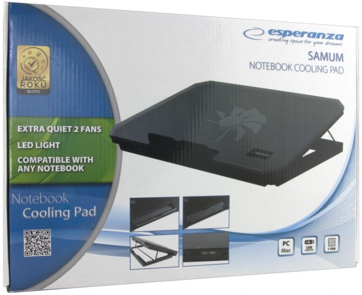 Esperanza EA141 notebook cooling pad 1200 RPM