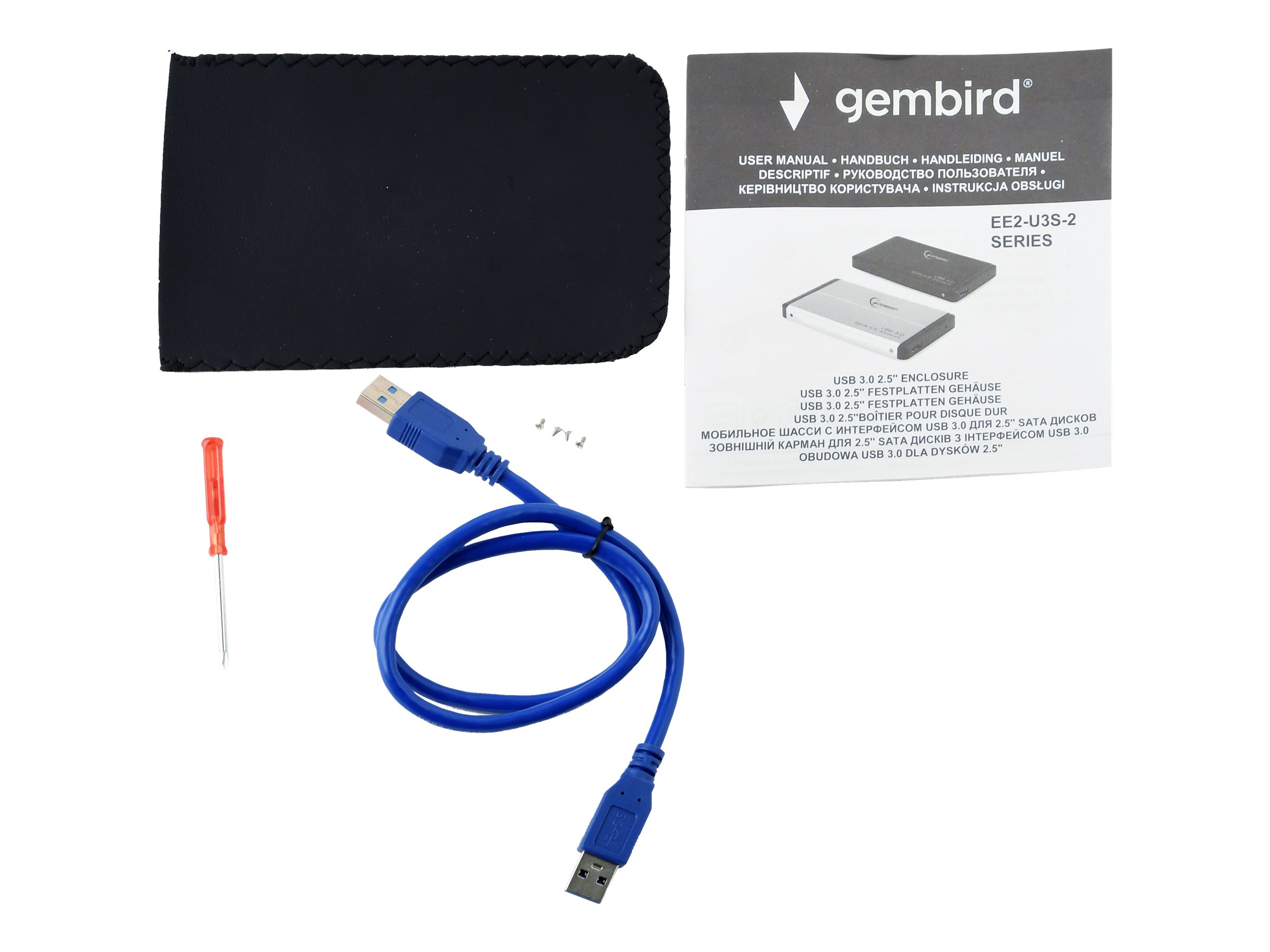 GEMBIRD USB 3.0 2.5inch enclosure blue