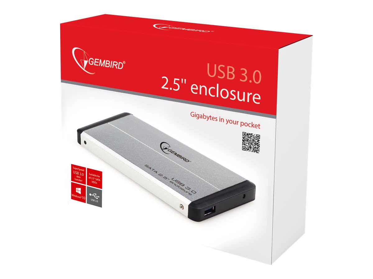 GEMBIRD EE2-U3S-2-S HDD/SSD enclosure Ge