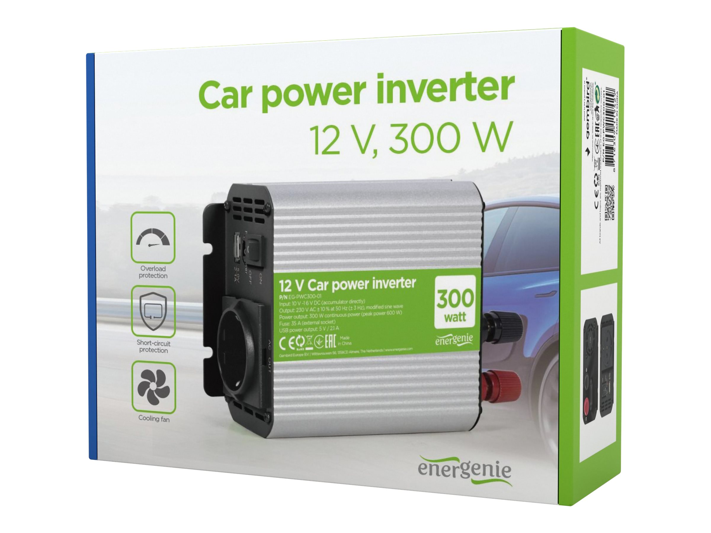 GEMBIRD EG-PWC300-01 Car power inverter