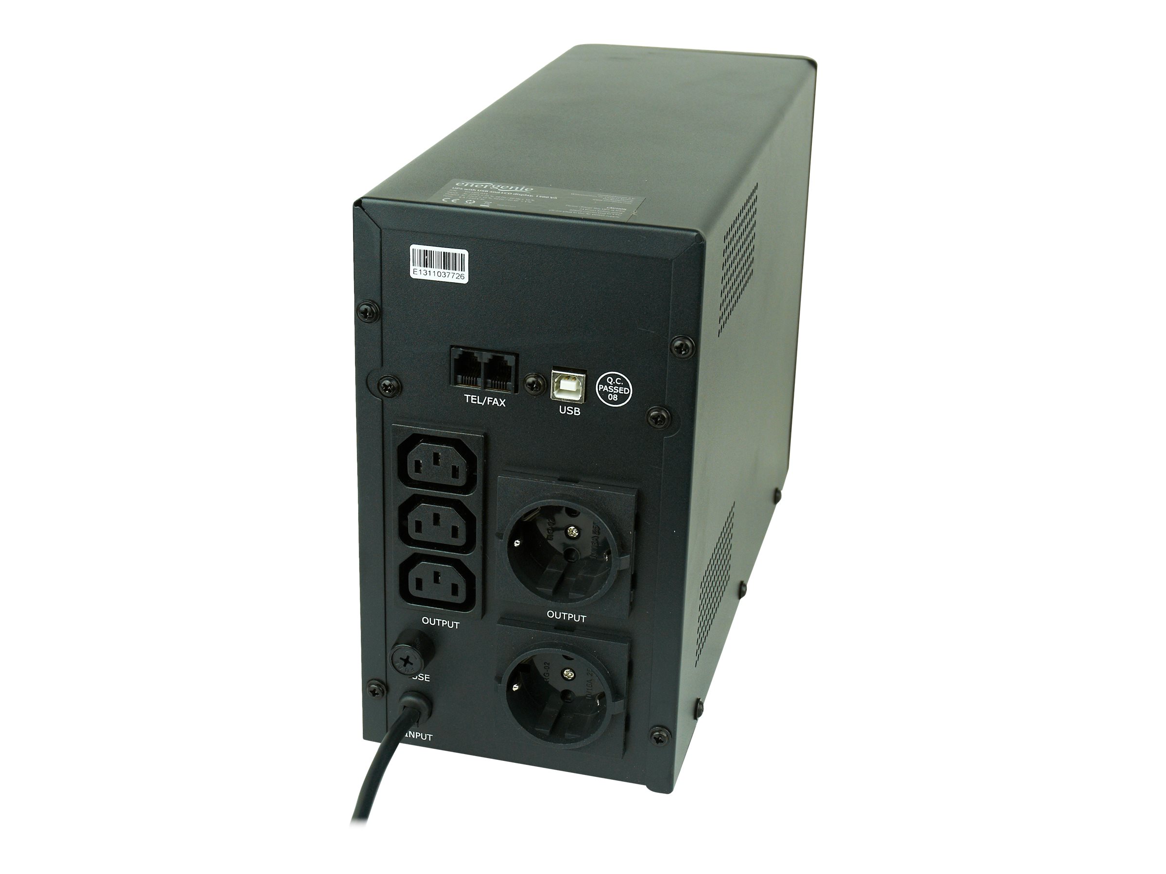 Gembird EG-UPS-034 uninterruptible power supply (UPS) Line-Interactive 1500 VA 900 W 3 AC outlet(s)