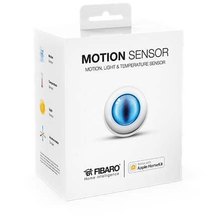 Fibaro, Motion, light and temperature Sensor, Apple HomeKit, White