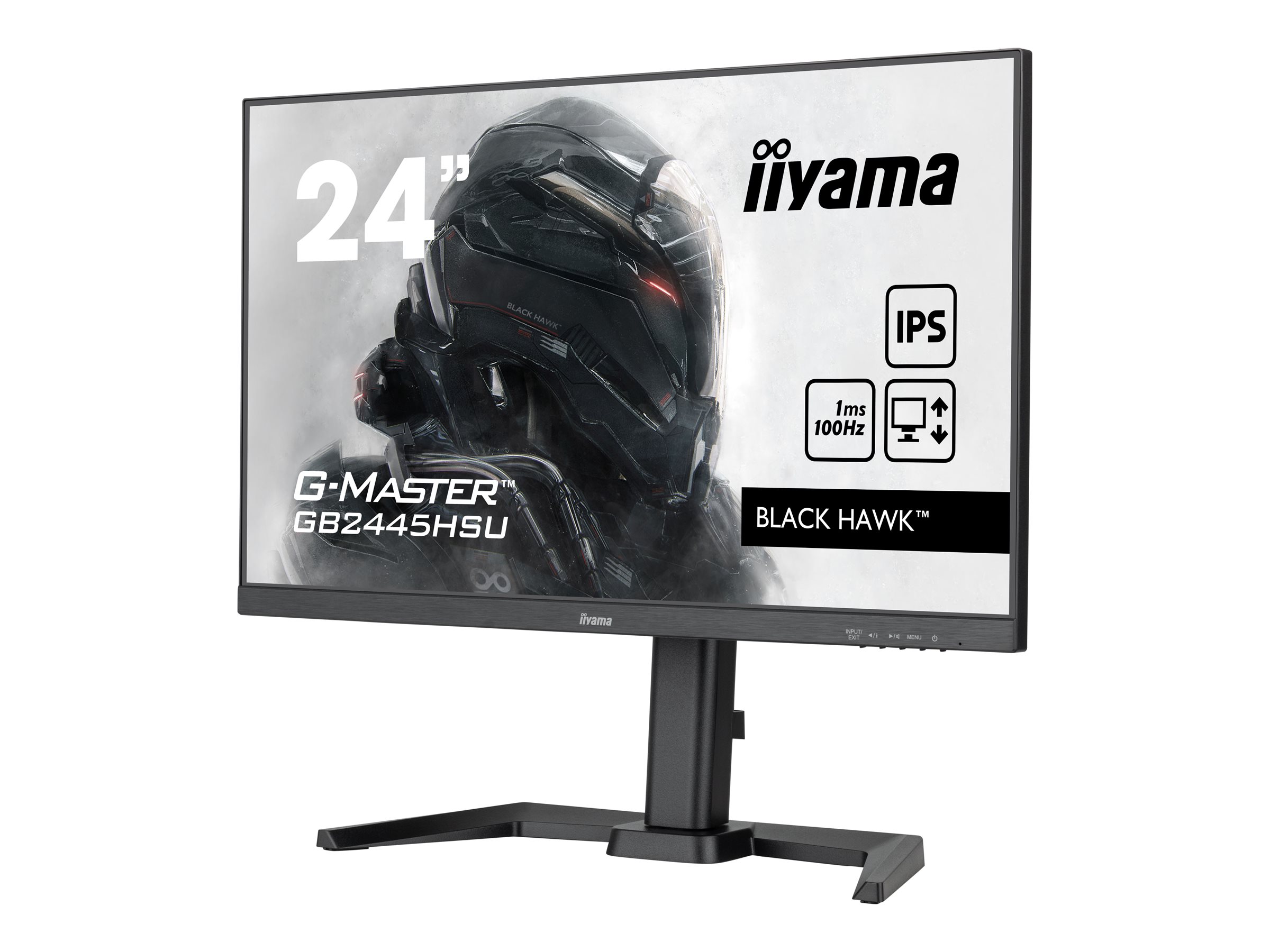 iiyama G-MASTER GB2445HSU-B1 PC lamekuvar 61 cm (24") 1920 x 1080 pikslit Full HD LED Must