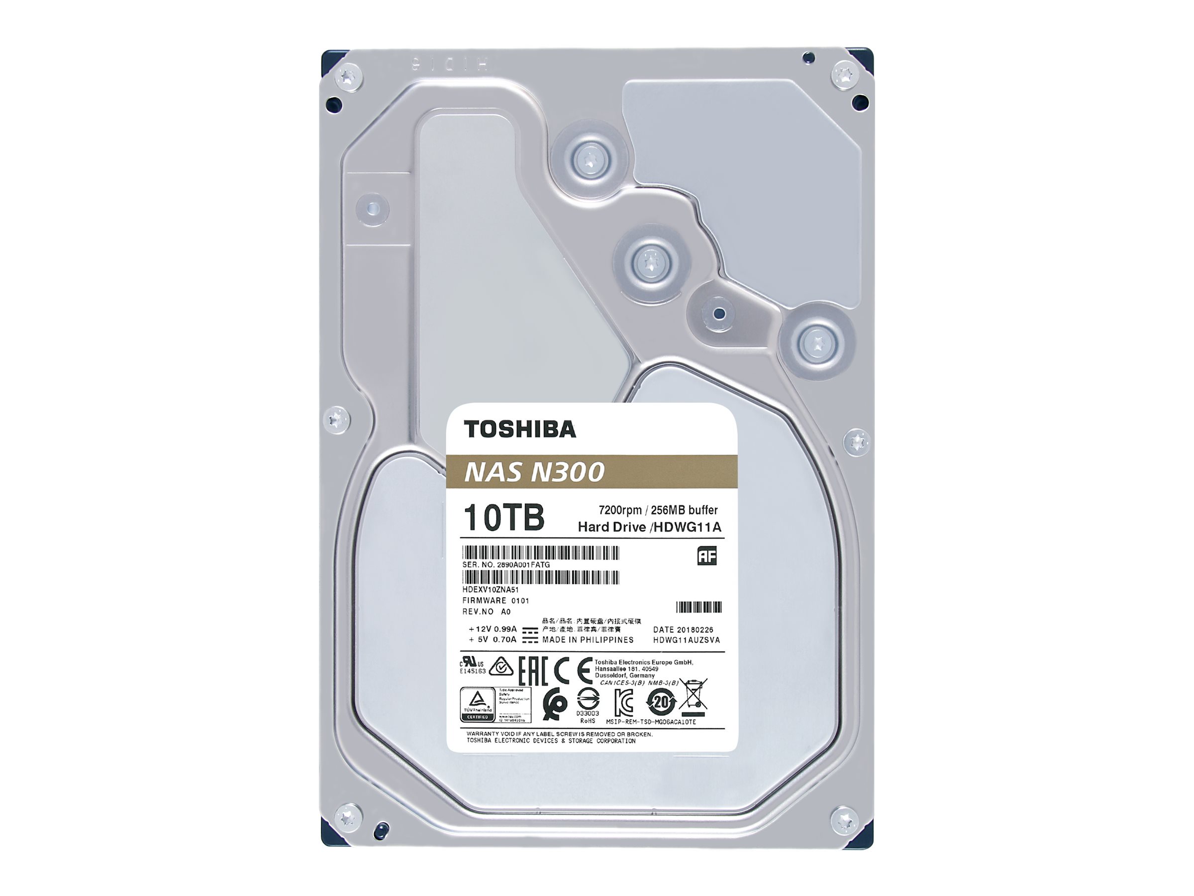 TOSHIBA N300 NAS Hard Drive 10TB 256MB