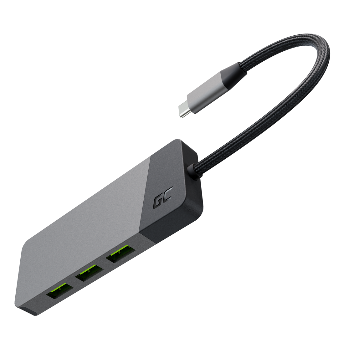 GREEN CELL HUB USB-C GC Connect 3xUSB