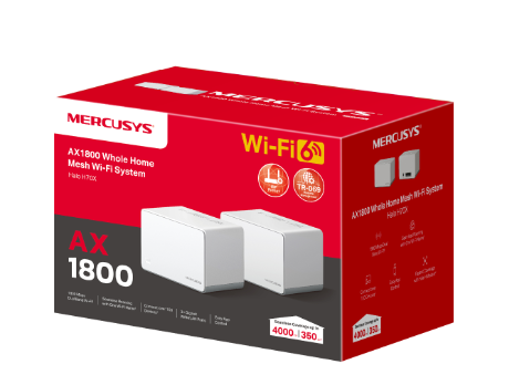 Routers, AX1800 Whole Home Mesh WiFi 6 System, 802.11ax, Ethernet LAN (RJ-45) ports 1, Mesh Support Yes, MU-MiMO Yes, No mobile broadband