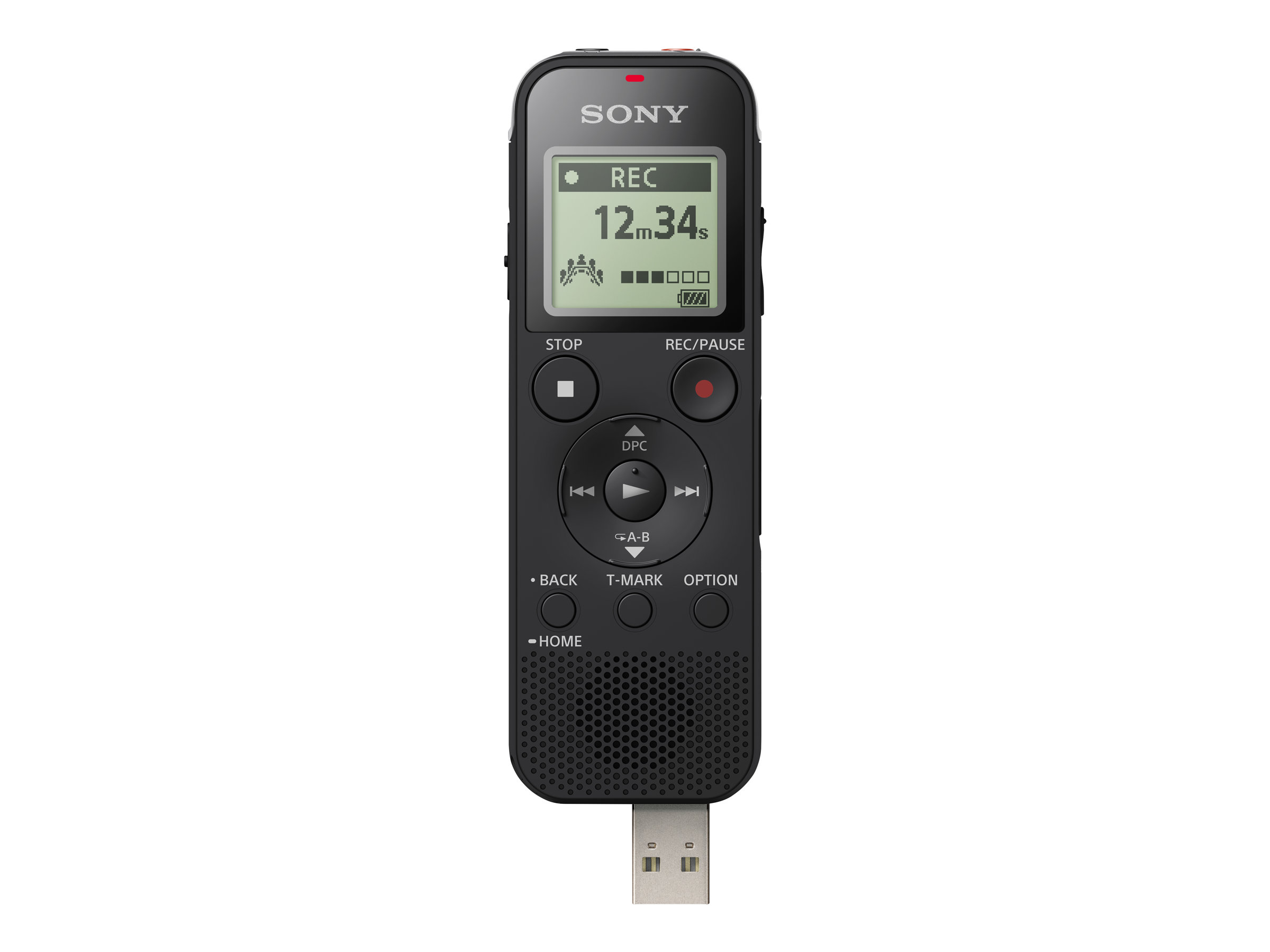 Sony, Digital Voice Recorder, ICD-PX470, Black, MP3 playback, MP3/L-PCM, 59 Hrs 35 min, Stereo