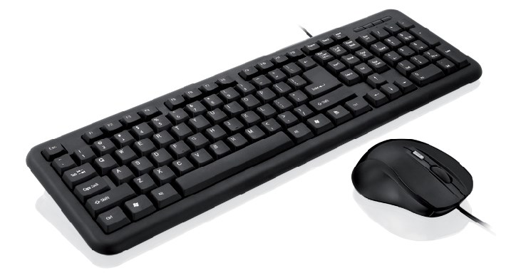 iBox OFFICE KIT II keyboard Mouse included USB QWERTY English Black