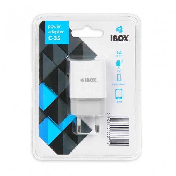 IBOX ILUC35W I-BOX C-35 CHARGER USB, 1A