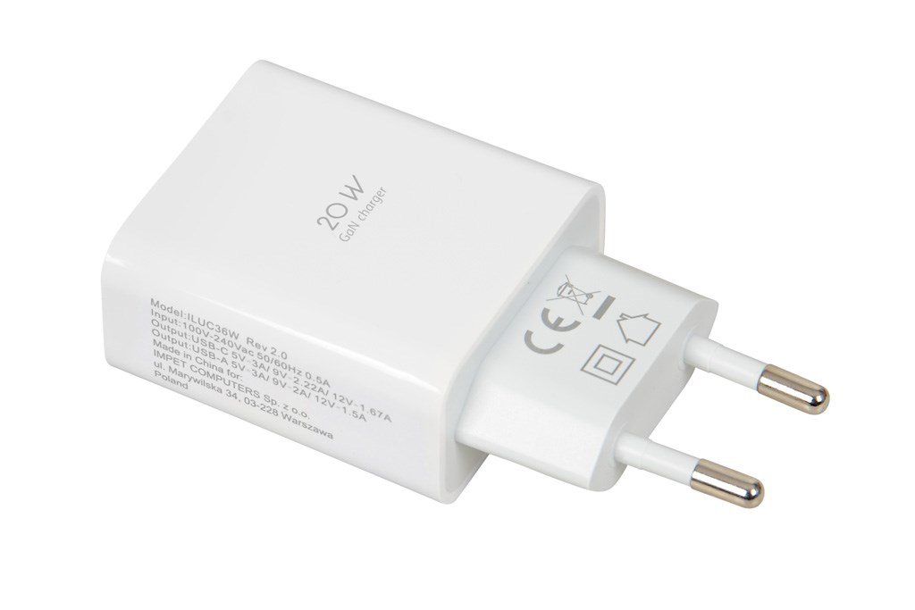 IBOX C-36 20W USB A+C WALL CHARGER